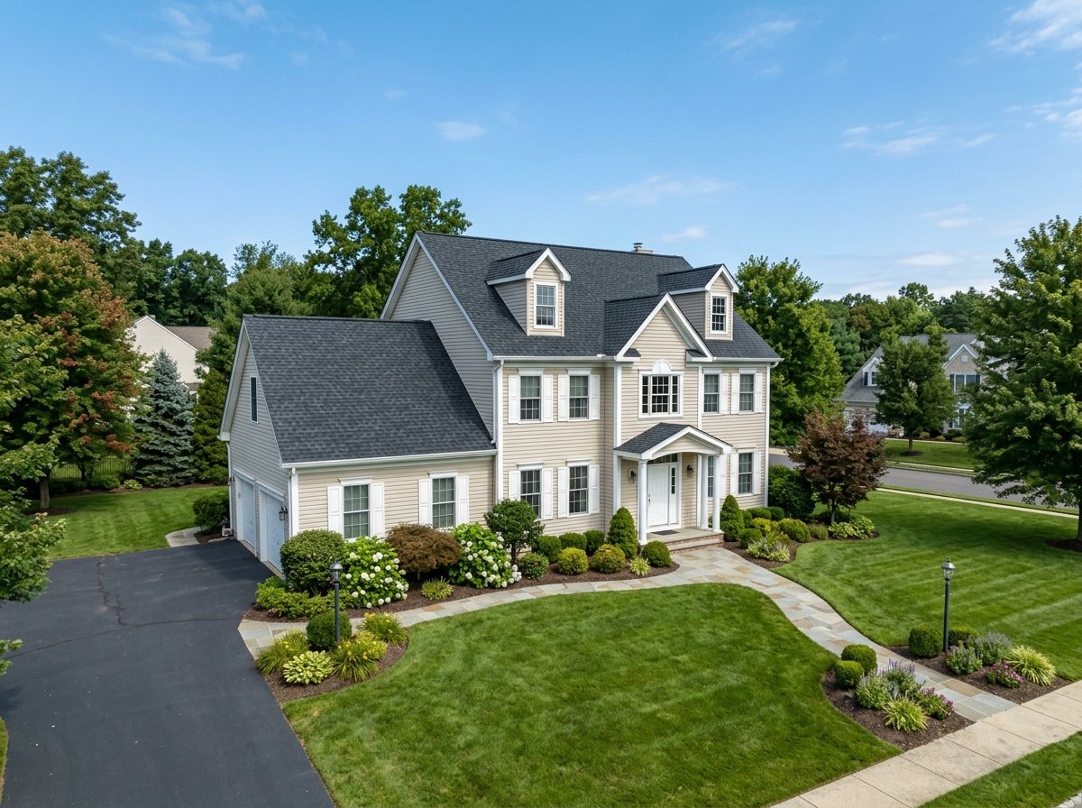 Quality roofing installation on a home in Hillsborough NJ