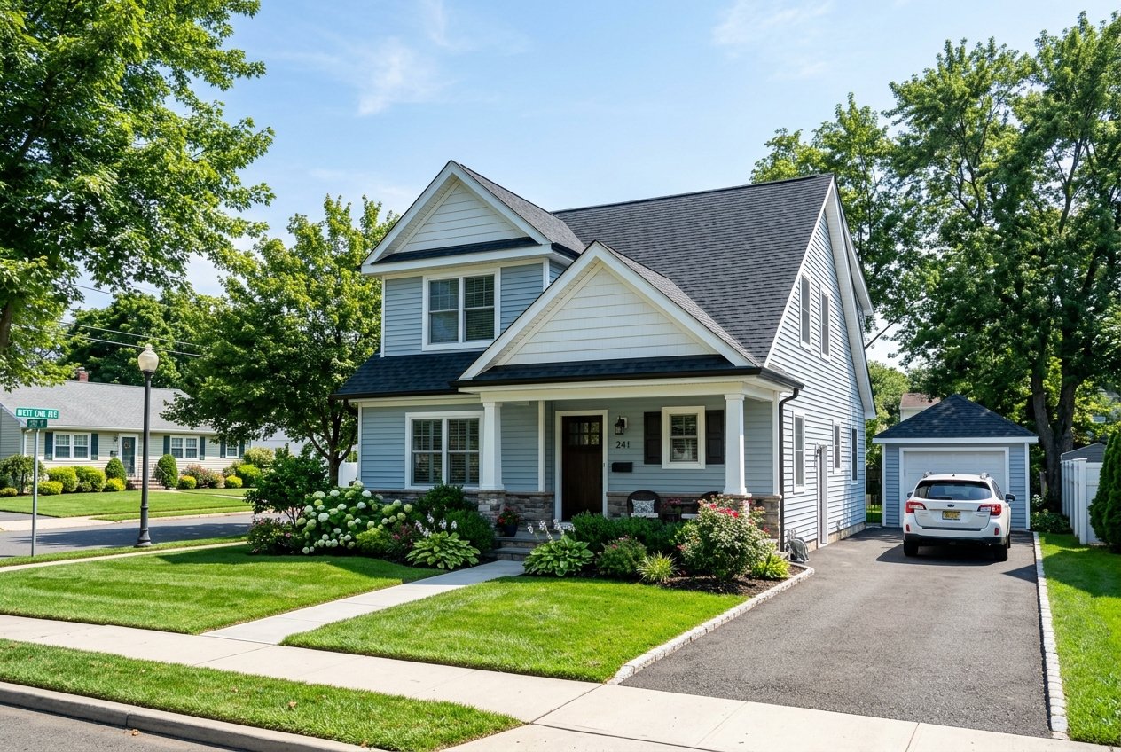 Residential Cape Cod home in Manville NJ featuring a newly installed architectural shingle roof