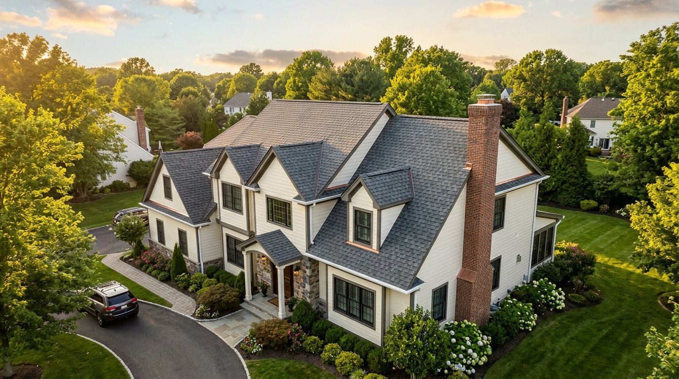 Architectural shingle replacement project in Bridgewater, NJ